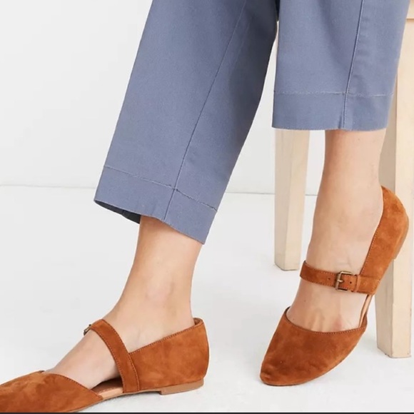 Madewell Shoes - MADEWELL The Alina Mary-Jane Flat in Suede Size 7.5